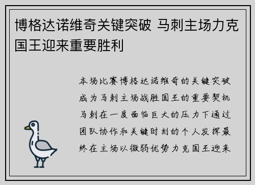 博格达诺维奇关键突破 马刺主场力克国王迎来重要胜利